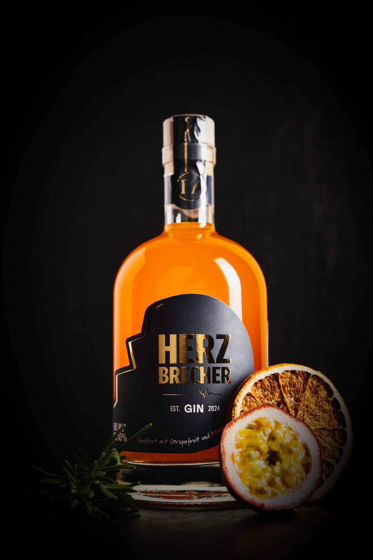 Flasche Herzbrecher Gin mit Grapefruit